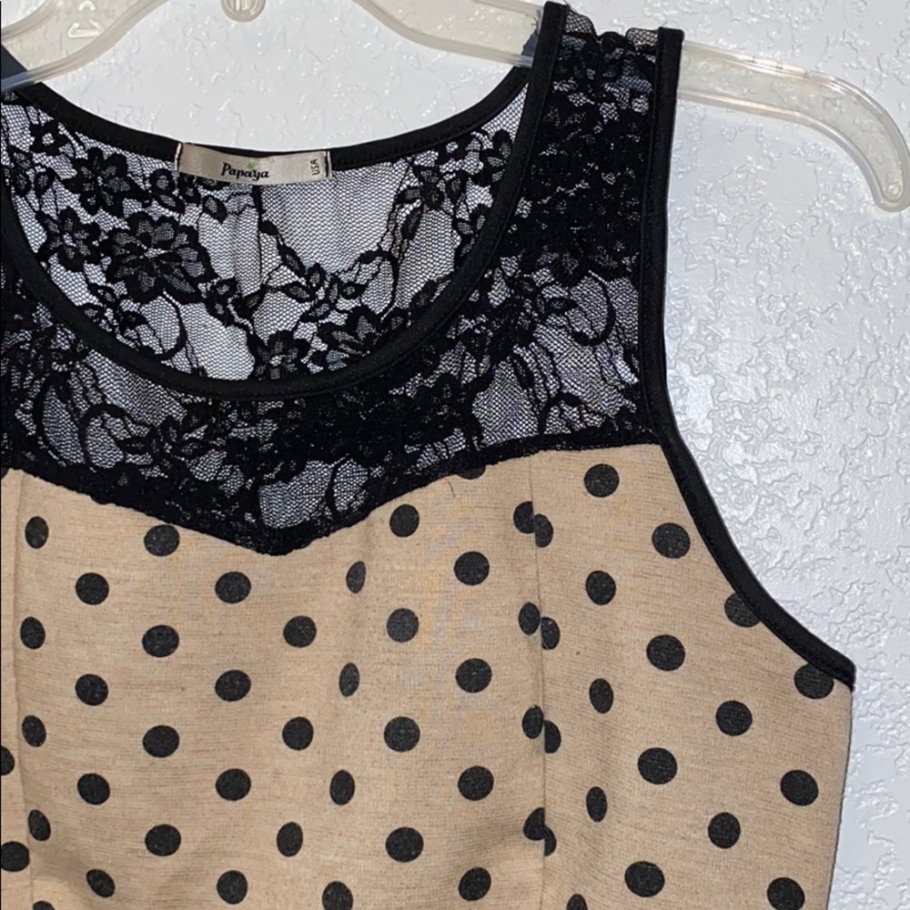 Lace Peplum Top - Picture 2 of 2